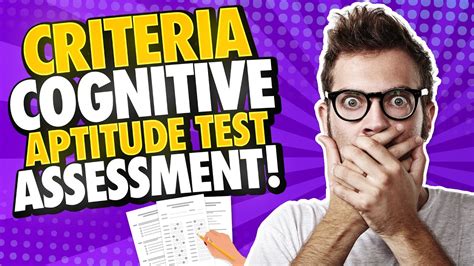 criteria cognitive aptitude test Doc