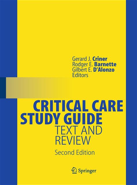 critical care study guide text and review Doc