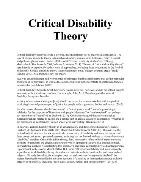 critical disability theory critical disability theory Epub