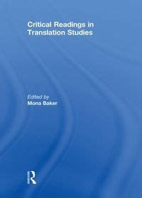 critical readings in translation studies PDF
