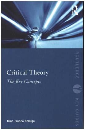 critical theory the key concepts routledge key guides PDF