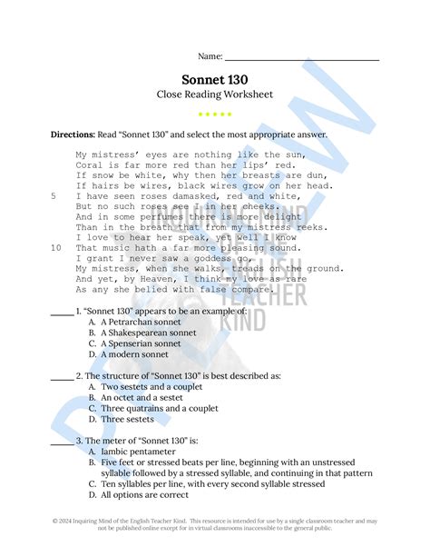criticritical comments of sonnet 130 PDF
