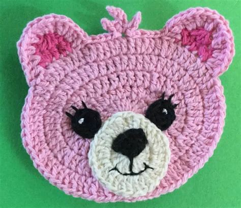 crochet bear face pattern PDF