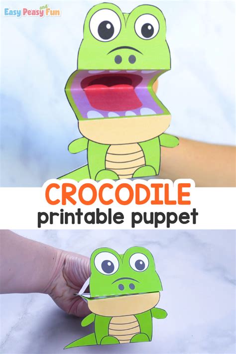 crocodile hand puppet template Reader