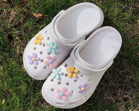 crocs with flowers