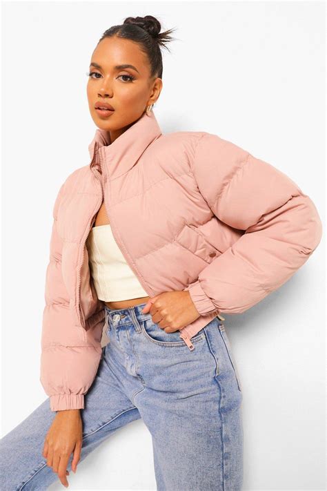 crop puffer jacket women