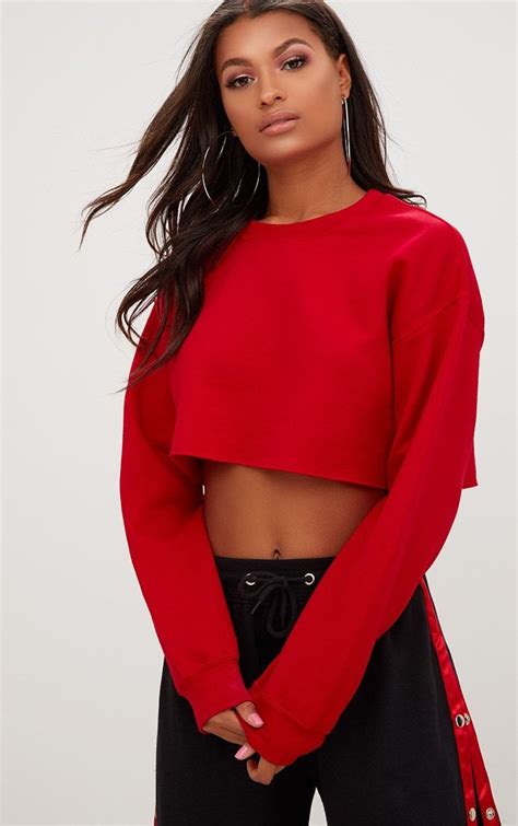 cropped sweatshirt women