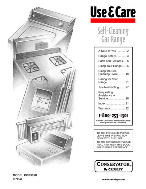 crosley range service manual Doc
