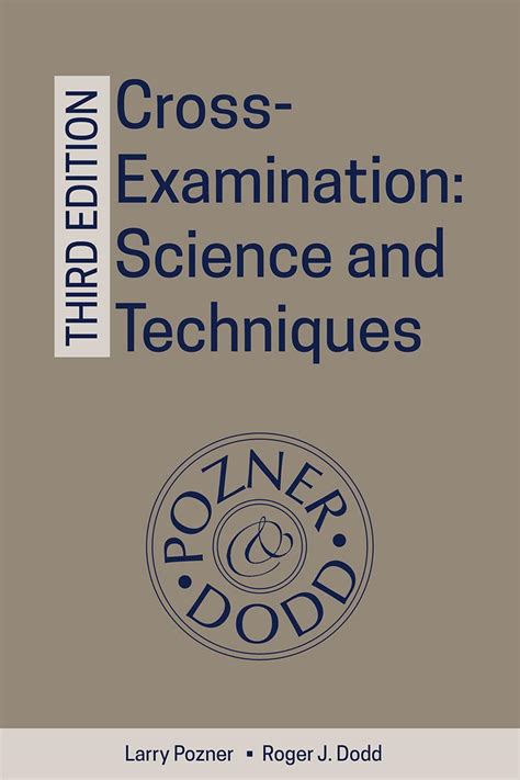 cross examination science and techniques Epub