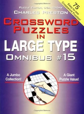crossword puzzles in large type omnibus 15 crosswords in large type Reader