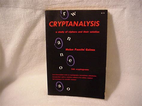 cryptanalysis a study of ciphers and their solution Reader