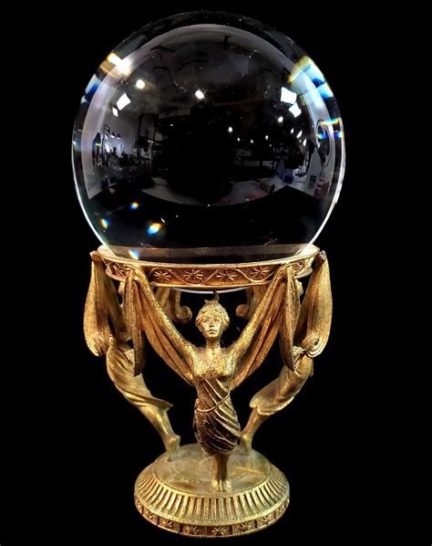 crystal ball stand