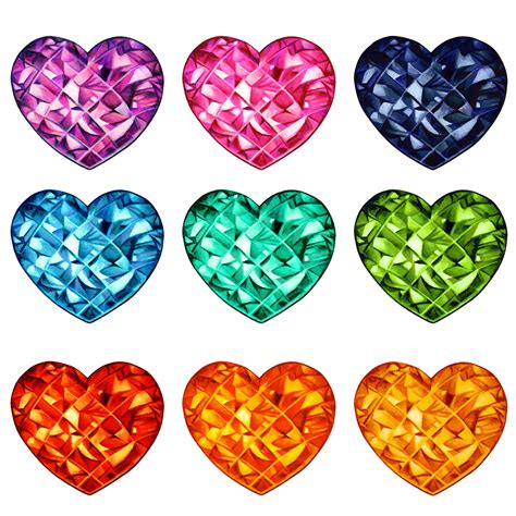 crystal heart shape