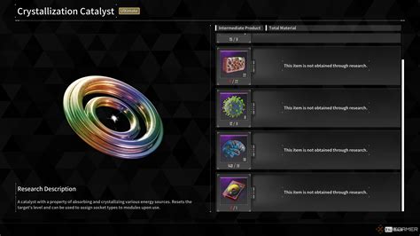 crystallization catalyst blueprint