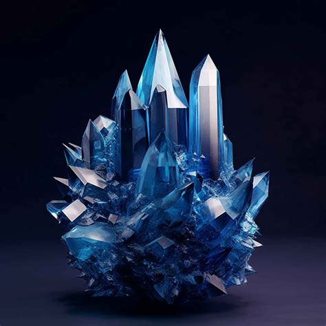 crystals blue