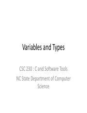 csc 230 topics