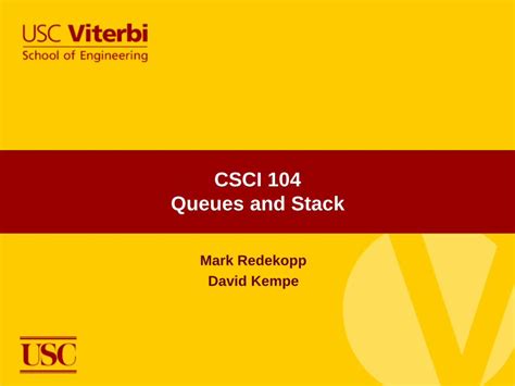 csci 104 usc