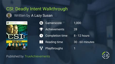 Csi Wii Game Deadly Intent Walkthrough