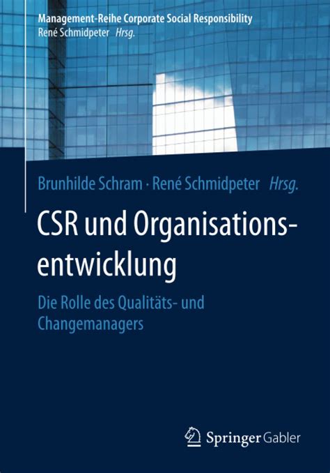 csr organisationsentwicklung changemanagers management reihe responsibility Reader