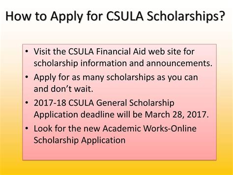 csula general scholarship