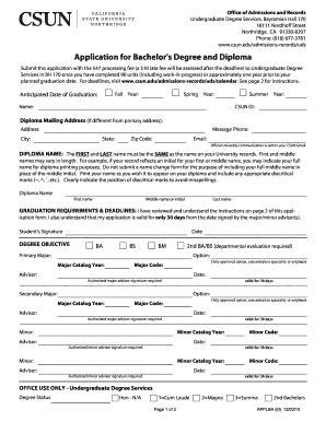 csun graduation application