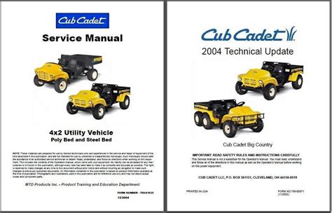 cub cadet big country manual Reader