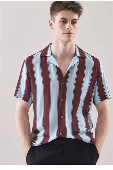 cuban collar mens shirt