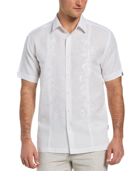 cubavera white linen shirt