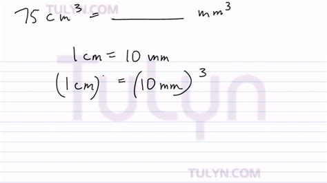 cubic centimeters to millimeters