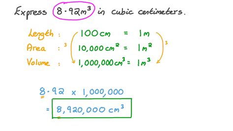 cubic cm to cubic m