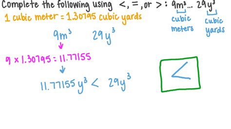 cubic yard to cubic meter