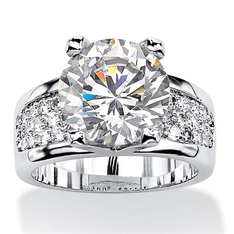 cubic zirconia engagement ring