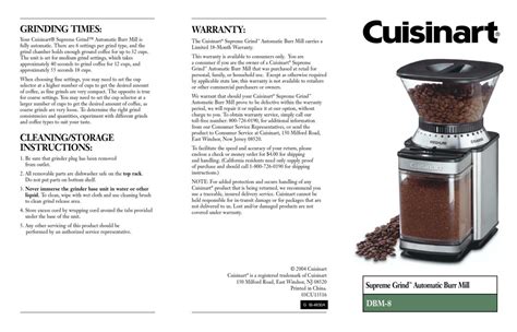 cuisinart burr grinder manual Kindle Editon