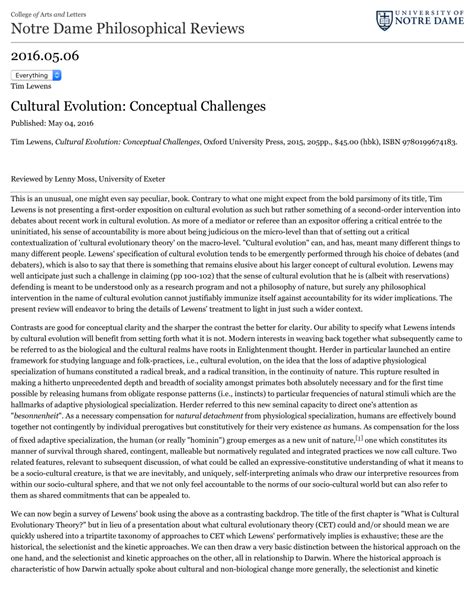 cultural evolution conceptual challenges Doc