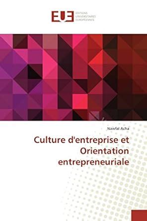 culture dentreprise orientation entrepreneuriale french Reader