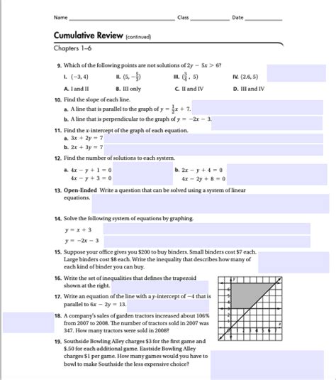 cumulative review chapters 1 7 algebra 1 Epub