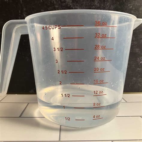 cups of water to ml