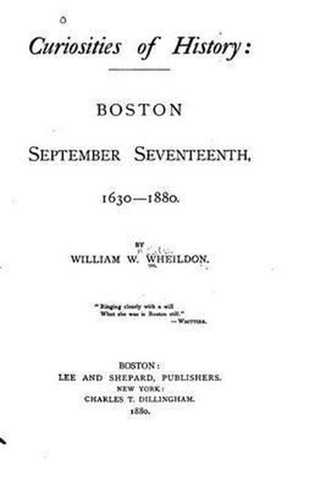 curiosities history september seventeenth 1630 1880 Epub