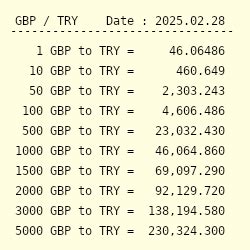 currency converter tl to pounds