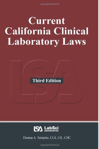 current california clinical laboratory laws Reader