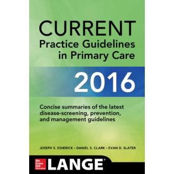 current practice guidelines primary care ebook PDF