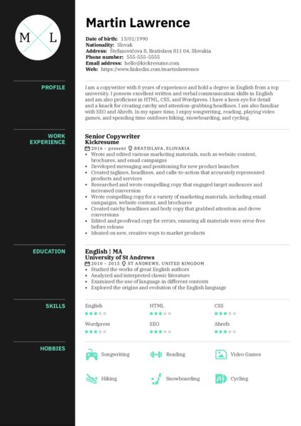 curriculum vitae ai generator