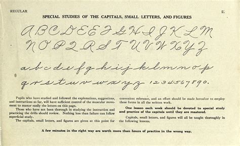 cursive letters in 1960 Doc
