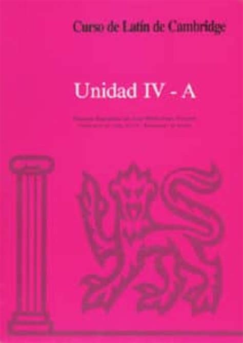 curso de latin de cambridge libro del alumno unidad iv a version espanola 5 manuales universitarios Epub