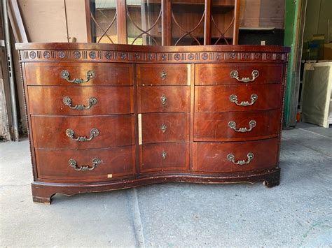 curved dresser