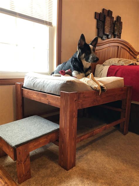 custom bed with dog bed