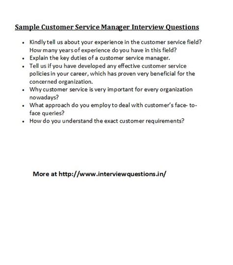 customer service executive interview questions Doc