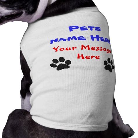 customizable dog shirts