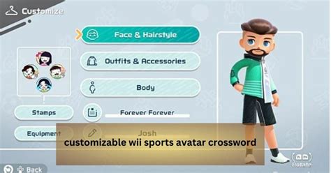 customizable wii sports avatar