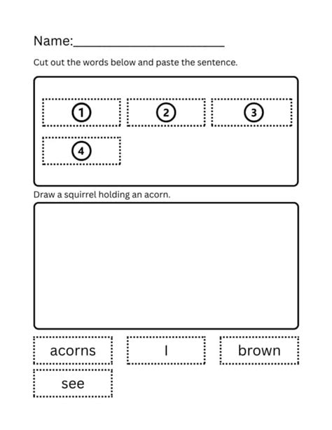 cut and paste sentences grade 1 Epub